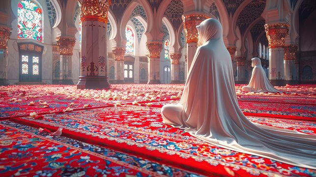 Falda Namaz Kılan Kadın Görmek