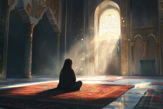 Falda Namaz Kılan Kadın Görmek